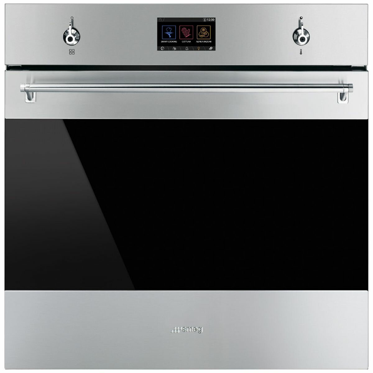 Smeg 60cm Classic Pyrolytic Built-In Oven SFPA6303TPX - Stainless Steel, Self-Cleaning, Energy Efficient - Perfect for Modern Kitchens, Baking & Roasting