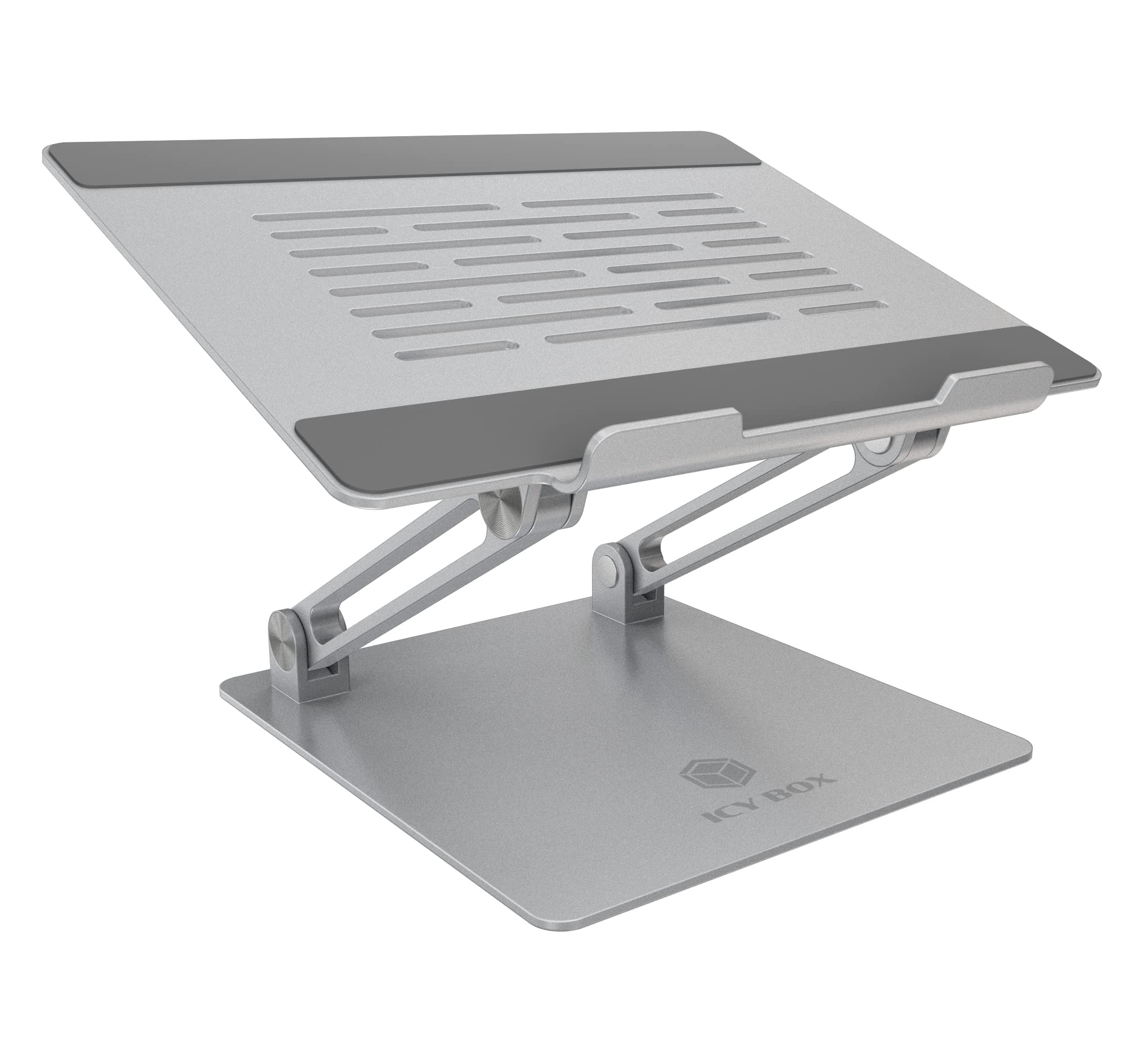 CY BOX Adjustable Aluminum Laptop Stand for Desk - Ergonomic Freestanding Riser with Heat Dissipation, Fits MacBook Pro/Air, Dell, Lenovo, Samsung & 17