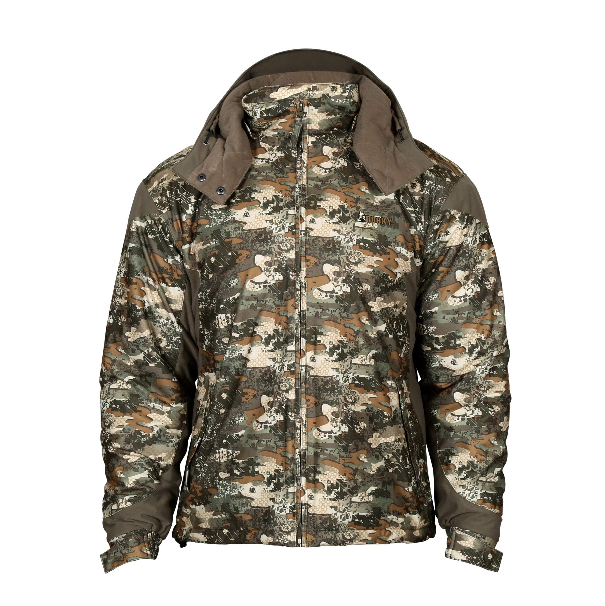 ROCKY ProHunter Insulated Waterproof Camo Parka Jacket for Men - Winter Hunting Coat with Warm Lining, Windproof & Water-Resistant Outdoor Gear - Perfect for Cold Weather Hunting, Camping & Hiking