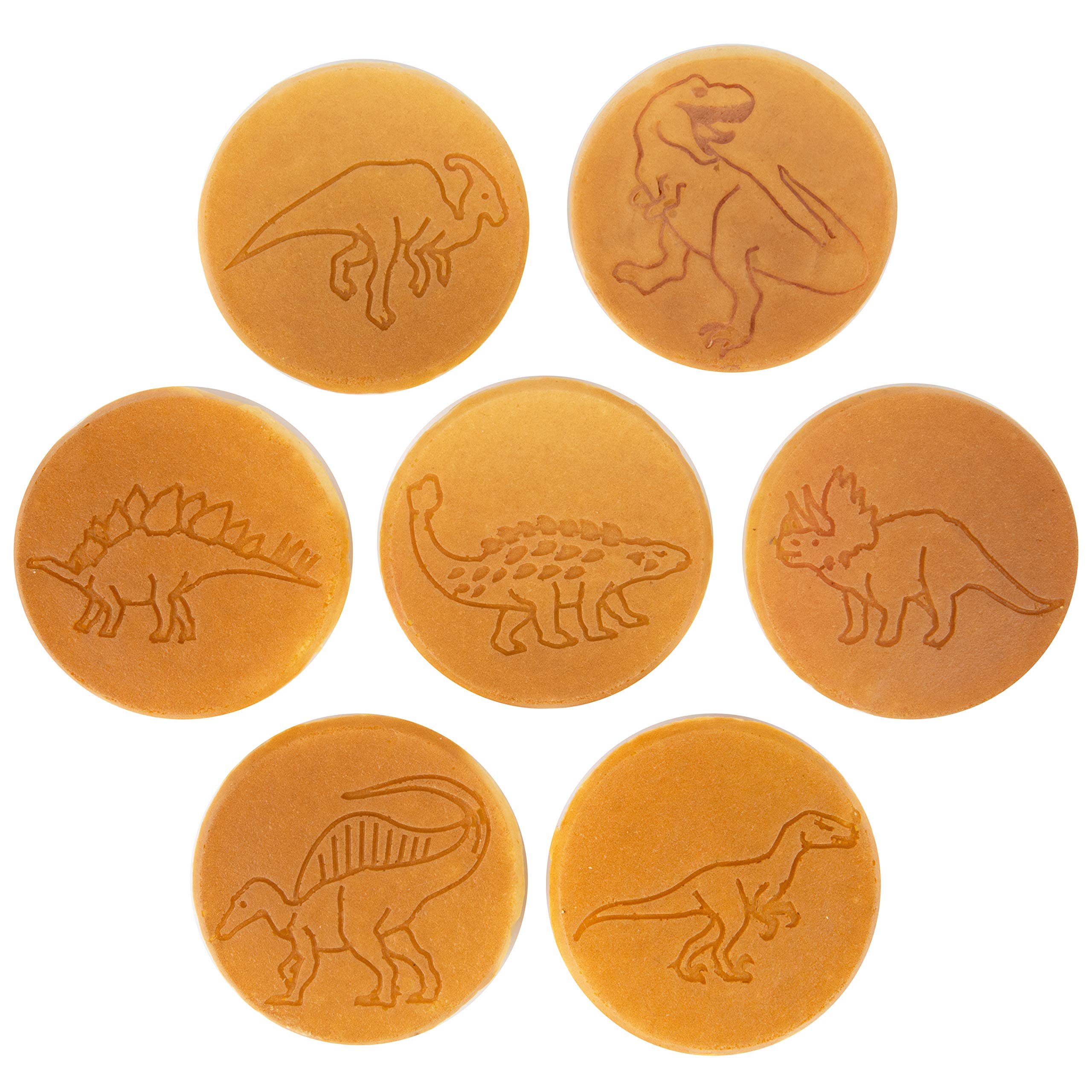 Dino Mini Pancake Pan - Nonstick Stovetop Griddle for Making 7 Unique Dinosaur-Shaped Pancakes | Perfect Kids Breakfast, Brunch & Jurassic-Themed Party Fun | Easy Clean & Long Handle Design | Great Gift for Boys & Dinosaur Lovers