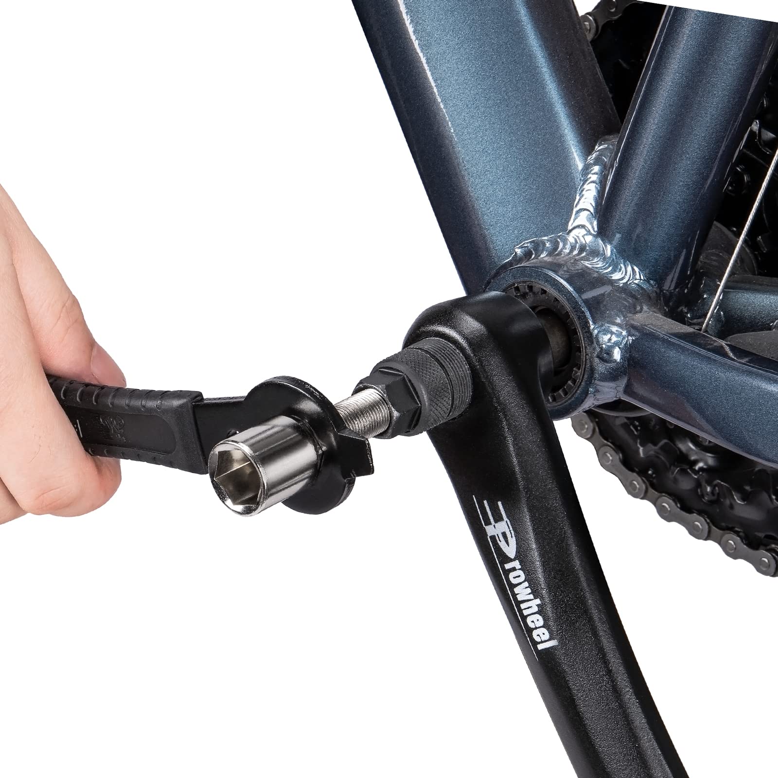 Professional Bike Crank Extractor & Bottom Bracket Remover Tool Kit with 16mm Spanner Wrench - Durable Bicycle Crank Arm Puller for Bike Maintenance & Repair - Perfect for Home Mechanics & Professional Bike Shops
