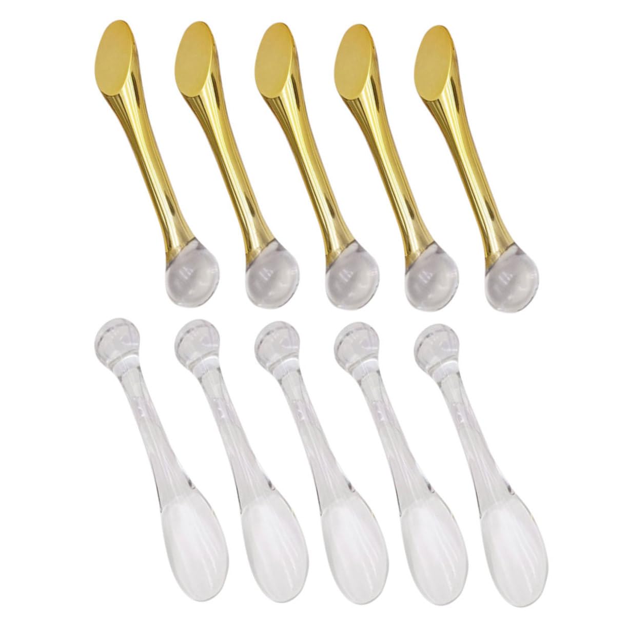 10-Piece Reusable Cosmetic Spatula Set - Eye Cream Scoop Stick, Makeup & Lotion Applicator, Facial Spatula Tool for Women | Perfect for Skincare Routine, Travel & Salon Use