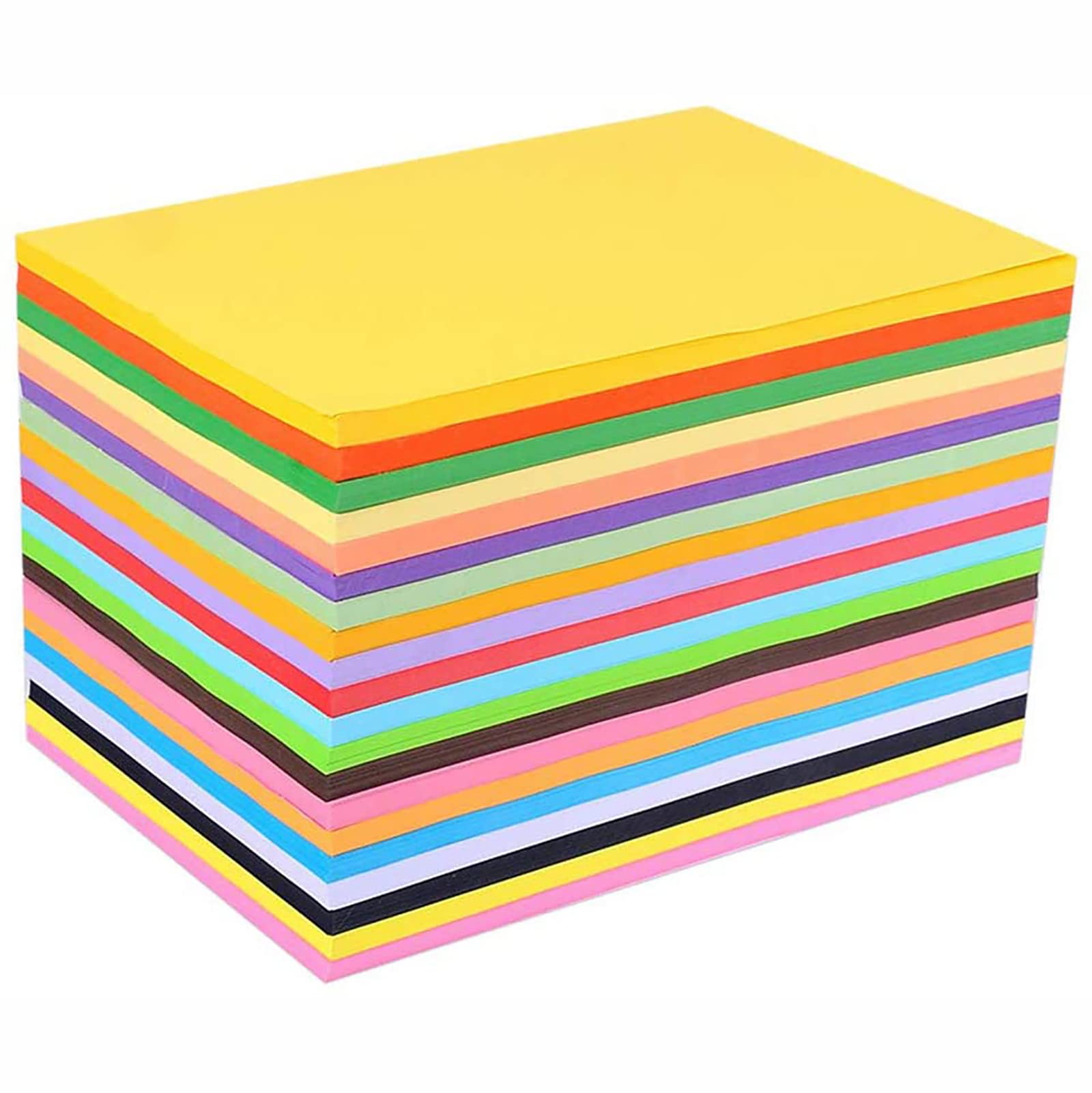 Vibrant A4 Colored Printer Paper - 100 Sheets for Copying, DIY Crafts, Scrapbooking & Art Projects | Premium Colorful Cardstock for School, Office & Creative Projects