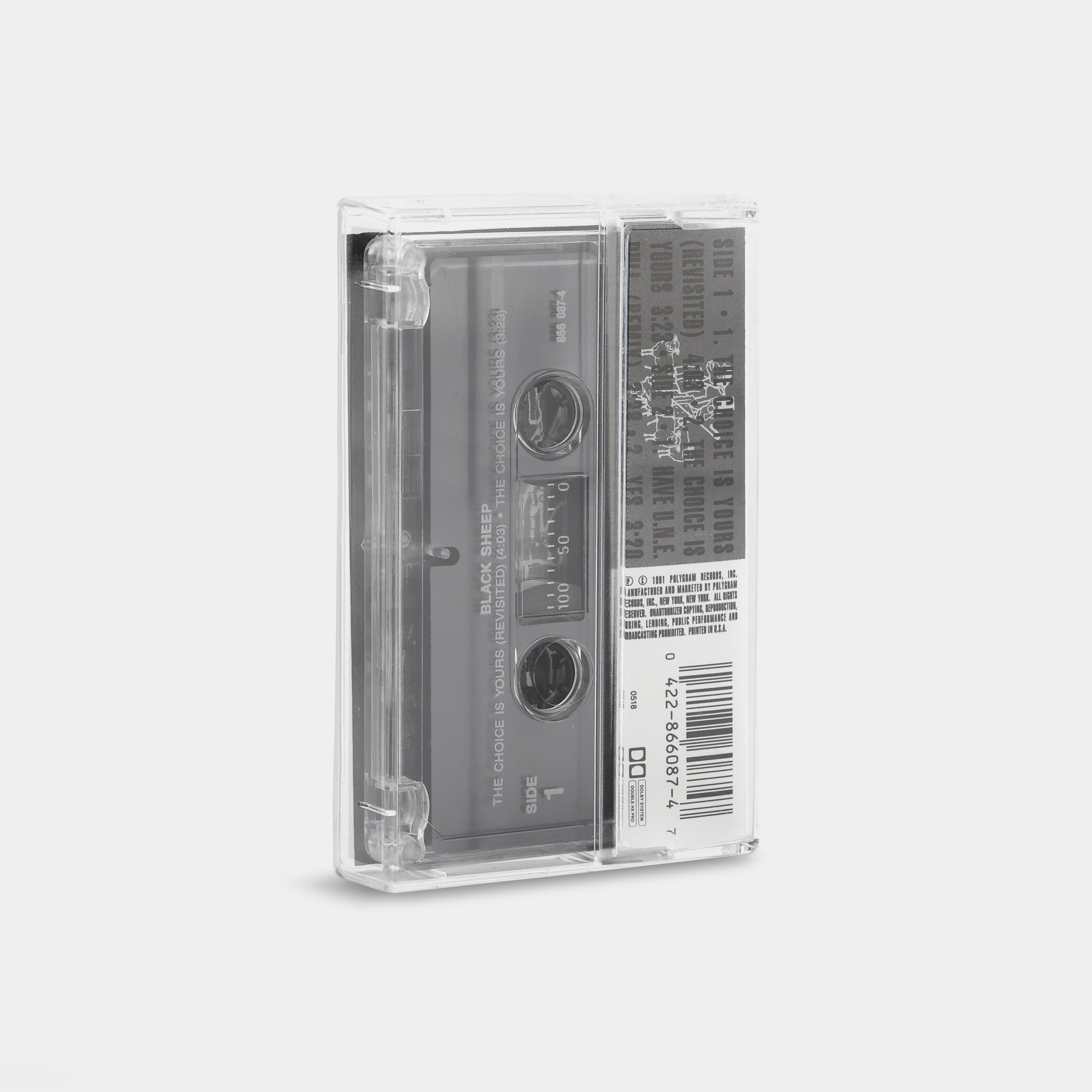Black Sheep - The Choice Is Yours Cassette Tape | 90s Hip Hop Classic | Vintage Music Collectible | Perfect for Retro Music Lovers & Cassette Tape Collections