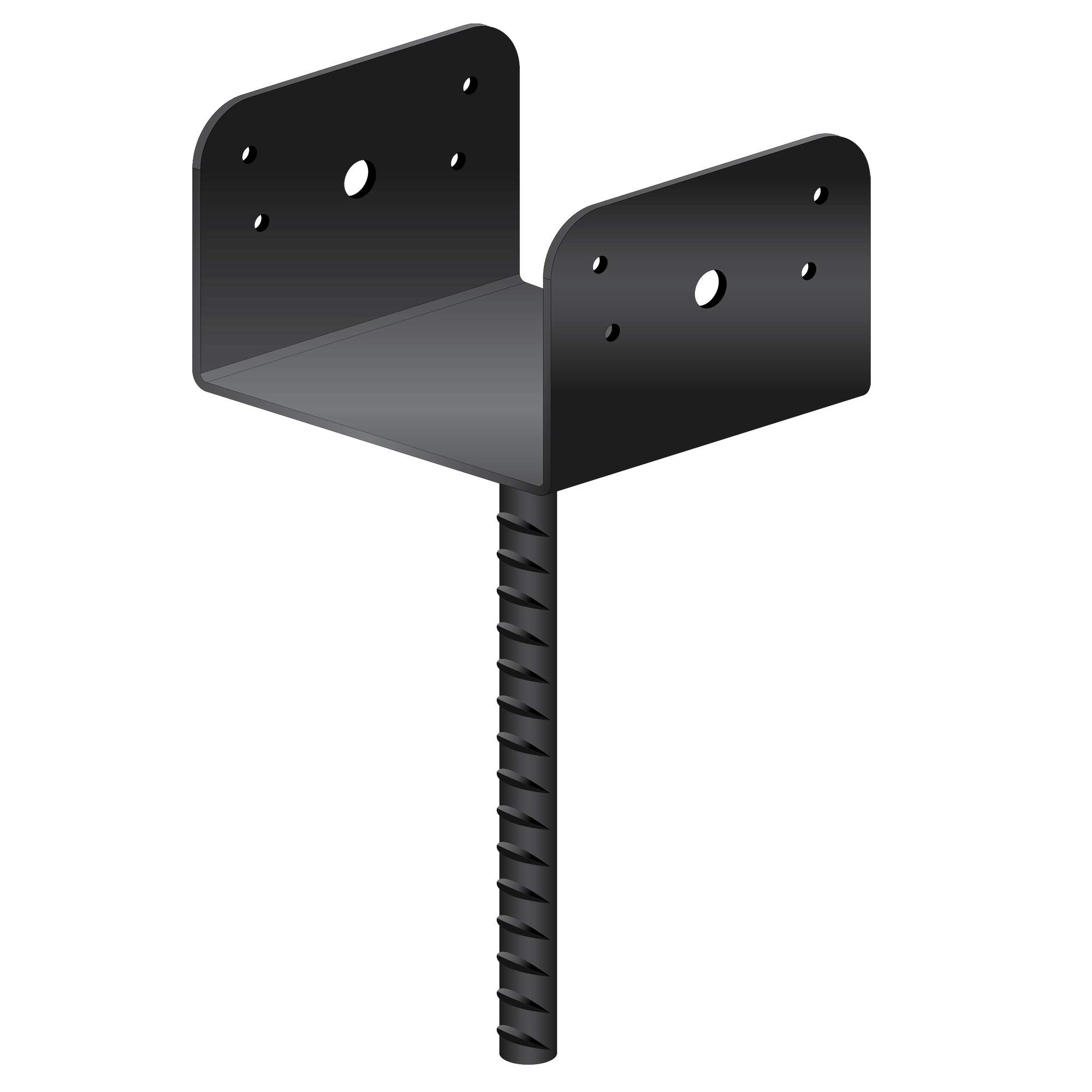 Nuvo Iron DSB6 6 Inch Decorative Black Saddle Bracket - Heavy Duty Shelf Support for Rustic Home Decor, Kitchen Shelving, and Industrial Style Furniture
