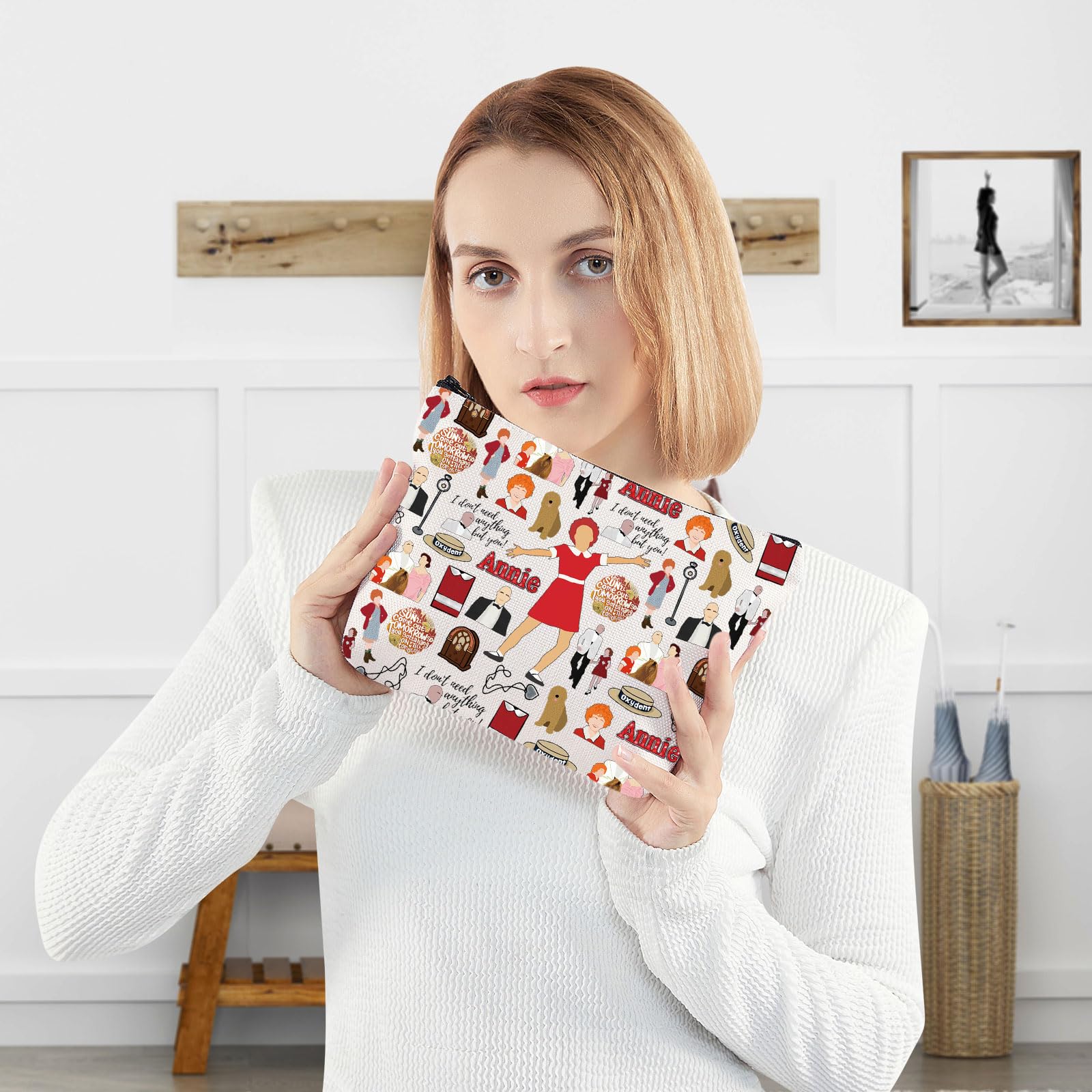 Annie Musical Toiletry Bag - Waterproof Zippered Cosmetic Pouch for Travel & Makeup Storage - Perfect Gift for Annie Movie Fans - Inspired by Annie & Grace - Great for Theater, School, Gym & Vacation Essentials