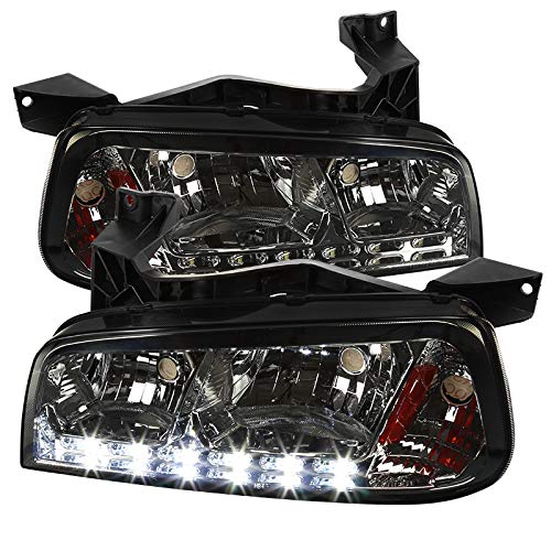 06-10 Dodge Charger LED Headlights & Corner Signal Lamps - Smoke Lens SMD Lights - Easy Installation & Bright Visibility | Perfect for Night Driving & Car Upgrades