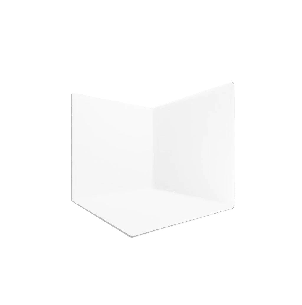 2.4m x 2.4m x 2.4m White Corner Photo Booth Backdrop Set - Perfect for Weddings, Parties & Professional Photography (Special Order)
