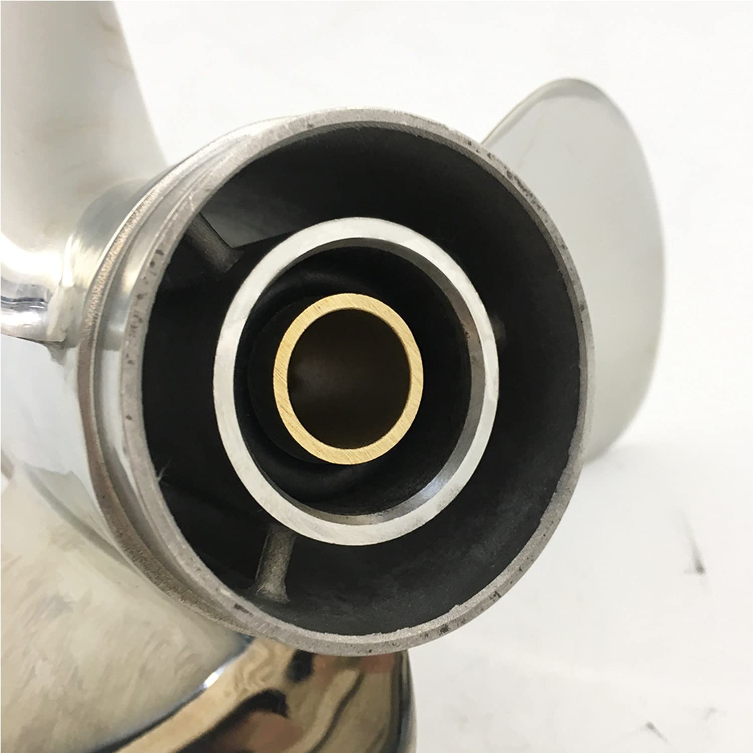 CAPTAIN Propeller for Mercury Outboard Engine 9.9hp 15hp 20hp - 14 Tooth Spline Stainless Steel Replacement Boat Propeller - Perfect for Fishing, Boating & Water Sports