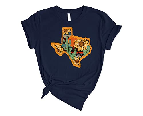 Texas State Map T-Shirt - Vintage Style Graphic Tee with City Names - Perfect for Texans Pride, Home Decor & Unique Gifts (Ideal for Travel, Parties & State Pride Events)