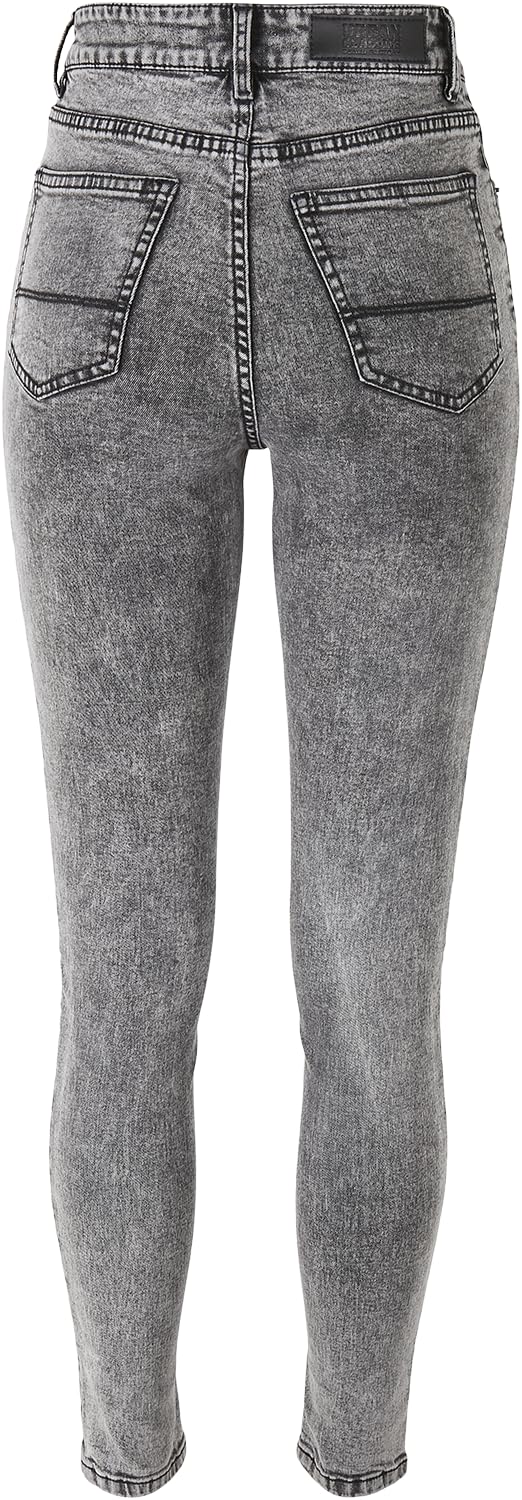 Urban Classics Women's High Waist Skinny Jeans - Stretch Denim Pants for Casual Wear & Everyday Outfits