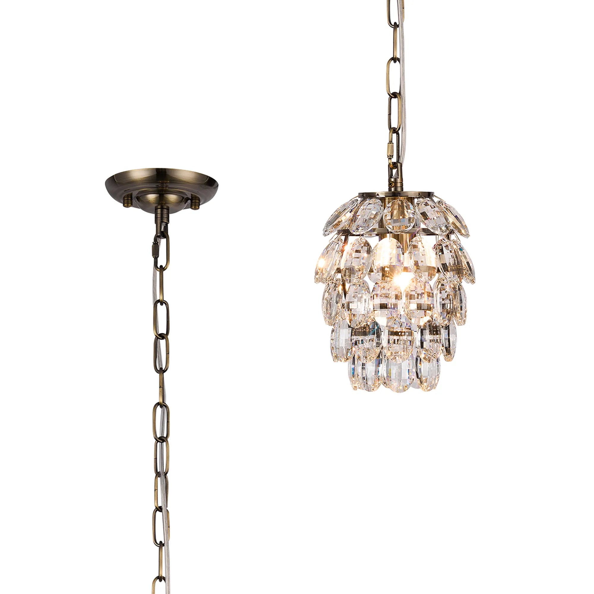 Consten 17cm 5-Layer Pendant Light Fixture with E27 Socket - Perfect for Dining Room, Kitchen Island & Bedroom Lighting