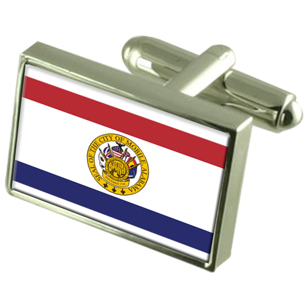 USA Flag Cufflinks for Men - Patriotic American Eagle Design - Engraved Gift Box - Perfect for Weddings, Business Meetings & Formal Events