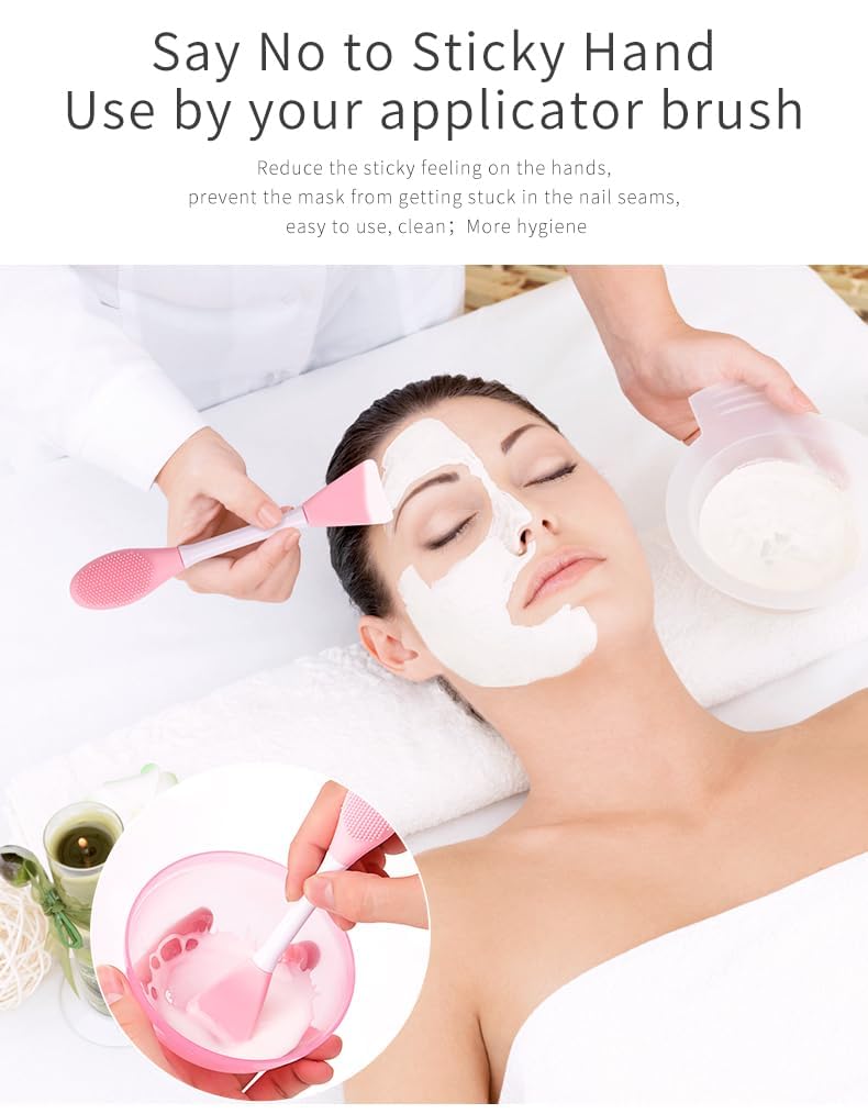 KitchenFest® 3-in-1 Silicone Facial Cleansing Brush - Gentle Exfoliating & Blackhead Removal Tool for Deep Pore Cleansing | Perfect for Daily Skincare Routine & Spa Facial Treatments (Medium, 2-Pack)