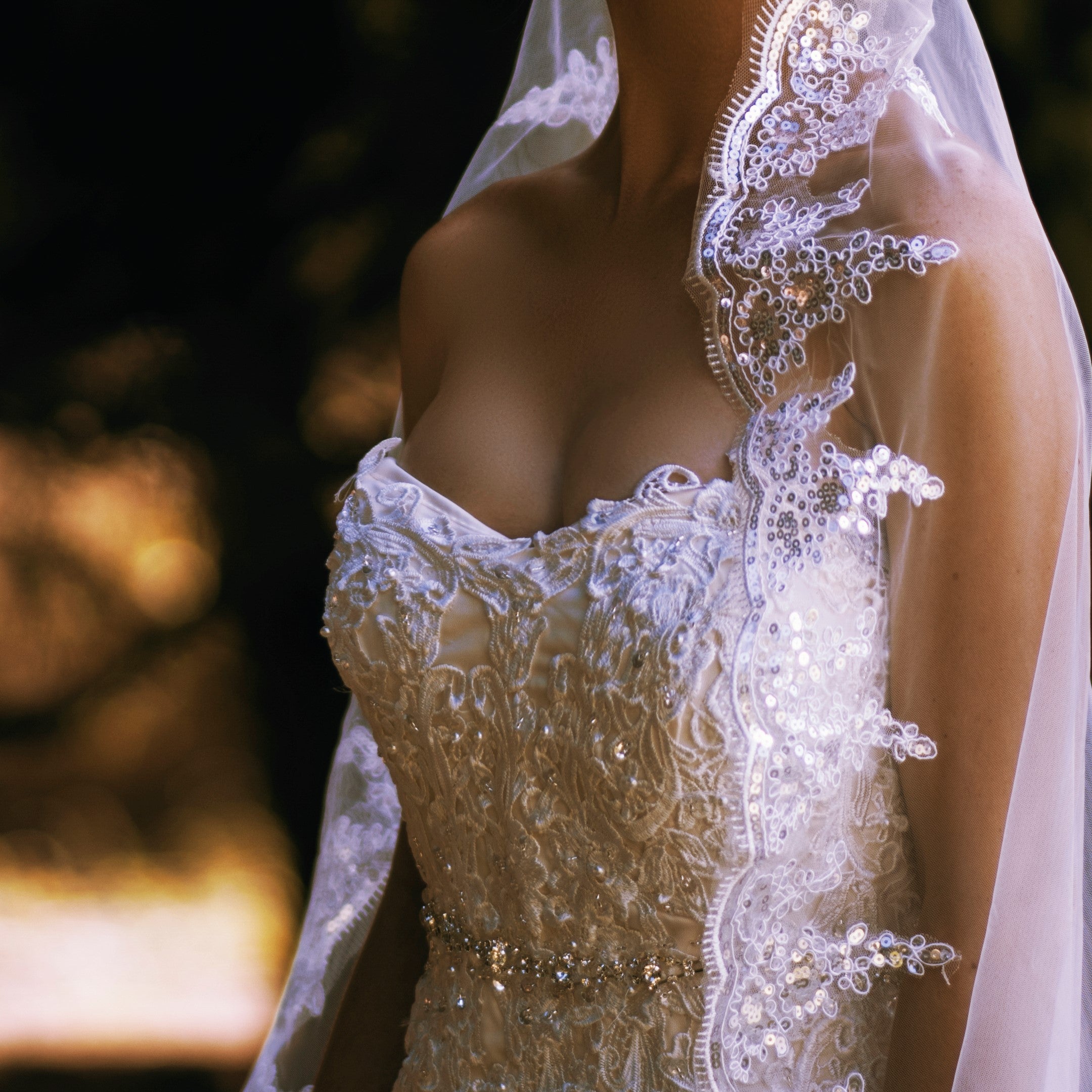 Rachav Veil - Elegant Lace Bridal Veil for Weddings & Special Occasions | Perfect for Brides, Prom & Formal Events
