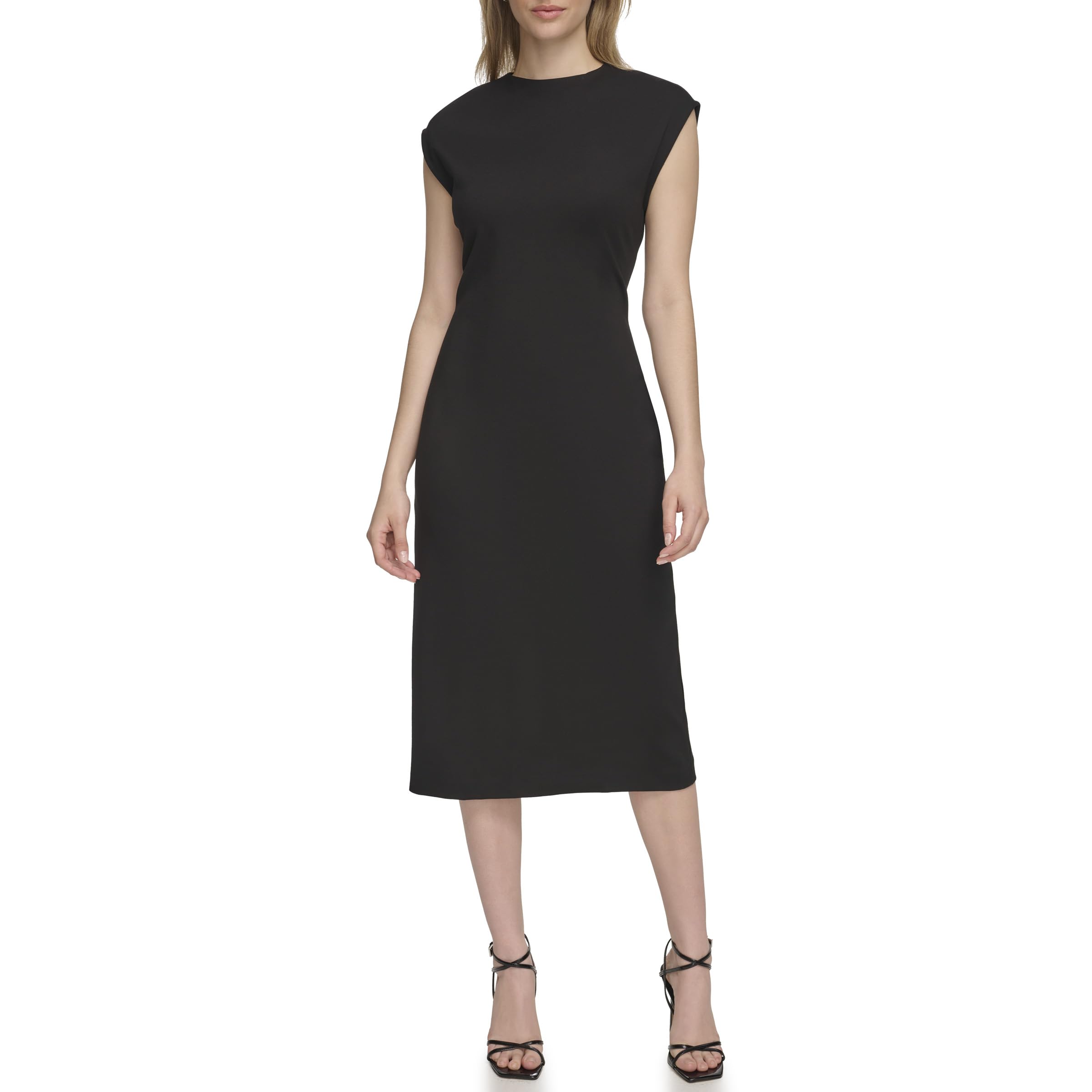 Calvin Klein Women's Slim Fit Ponte Formal Dress for Work & Evening Events | Elegant Office & Party Wear | Plus Size Options Available