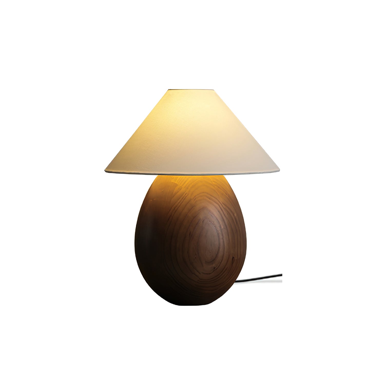 Rustic Mountain Wood Table Lamp - Handcrafted Natural Wood Nightstand Light for Bedroom, Living Room, and Office Decor - Perfect for Cozy Home Ambiance and Reading Nook Lighting