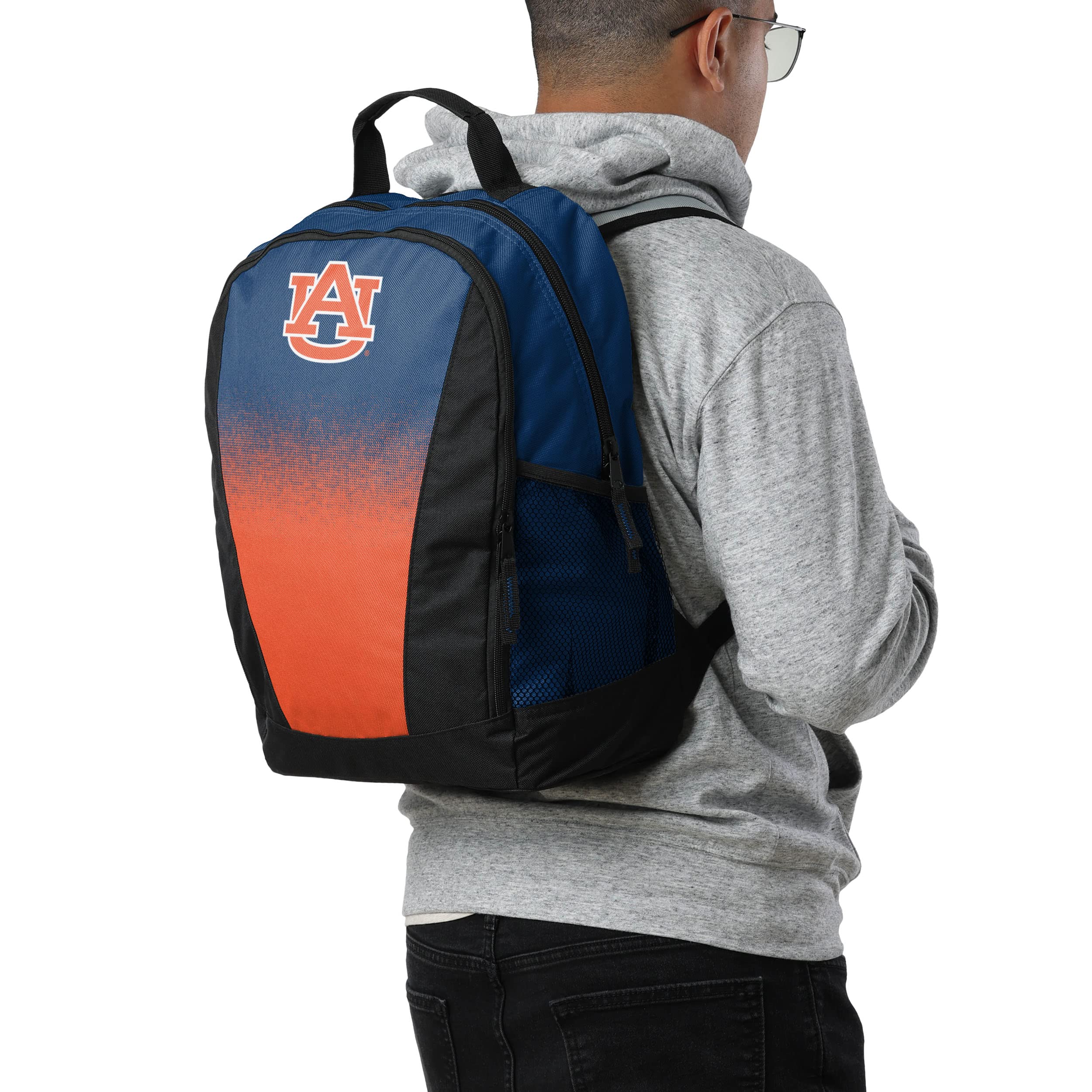 FOCO NCAA College Team Logo Gradient Print Primetime Backpack - Durable School & Travel Backpack for Students, Fans & Sports Enthusiasts - Perfect for Campus, Gym & Game Day
