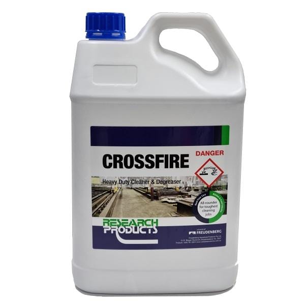 Crossfire Concentrated Cleaner & Degreaser - Heavy-Duty Research Products for Industrial & Automotive Use - Perfect for Labs, Garages & Workshops