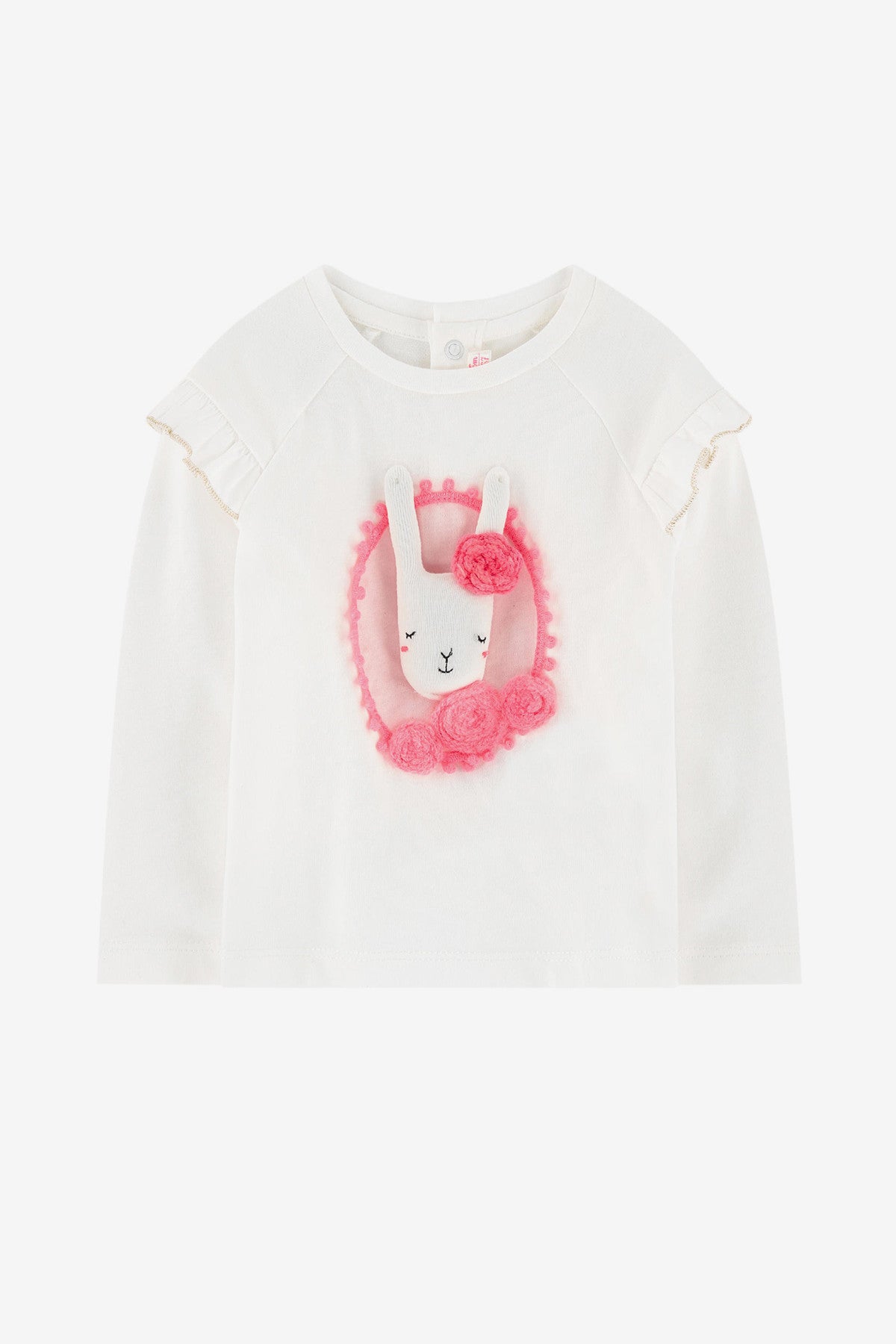 Billieblush Bunny Print Baby Girls Top - Cute & Soft Cotton Shirt for Toddlers - Perfect for Playdates, Parties & Everyday Wear