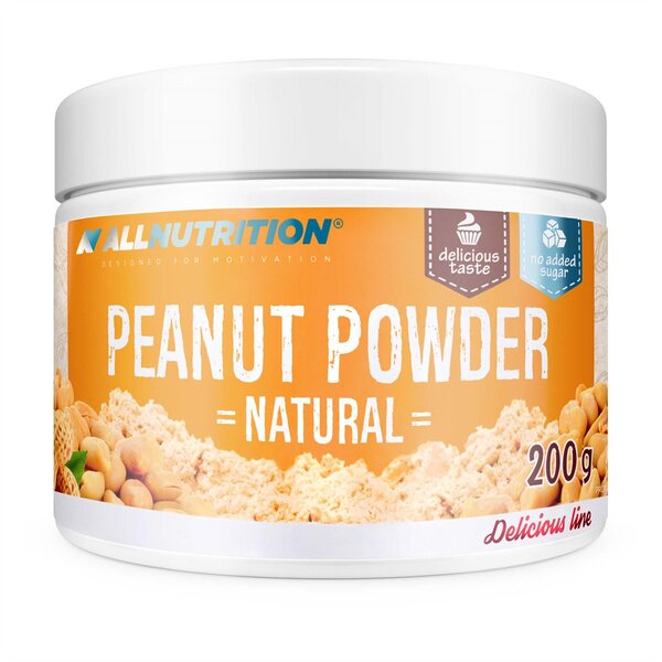 Allnutrition Natural Peanut Powder 200g - High Protein, Low Fat Peanut Butter Alternative for Baking, Smoothies & Healthy Snacks