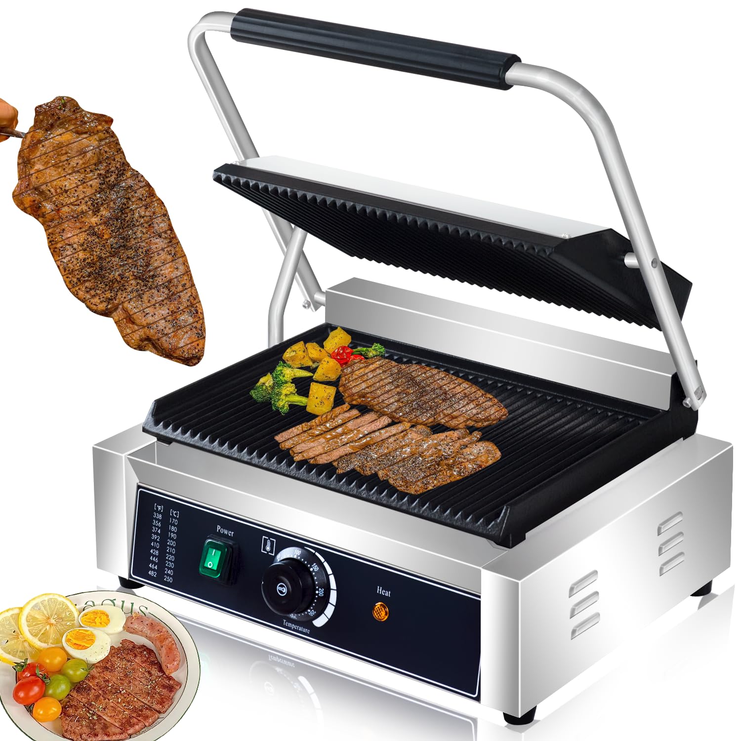 Commercial Panini Press Grill - 14