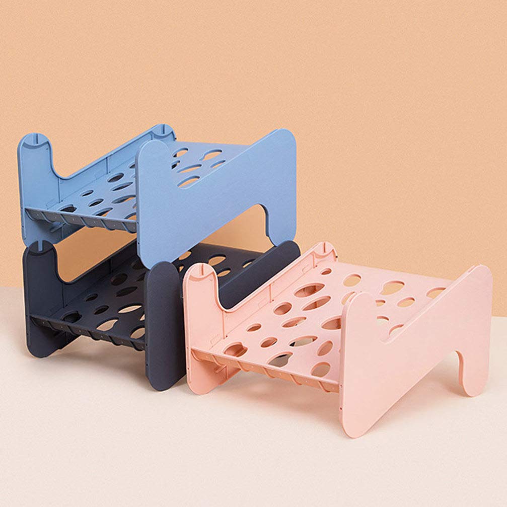 Cabilock Stackable Shoe Rack Organizer - 1pc Plastic Shoe Shelf for Dorm, Closet & Entryway - Space Saving Shoe Storage Solution for Sneakers, Heels & Boots - Perfect for Small Spaces & Home Organization