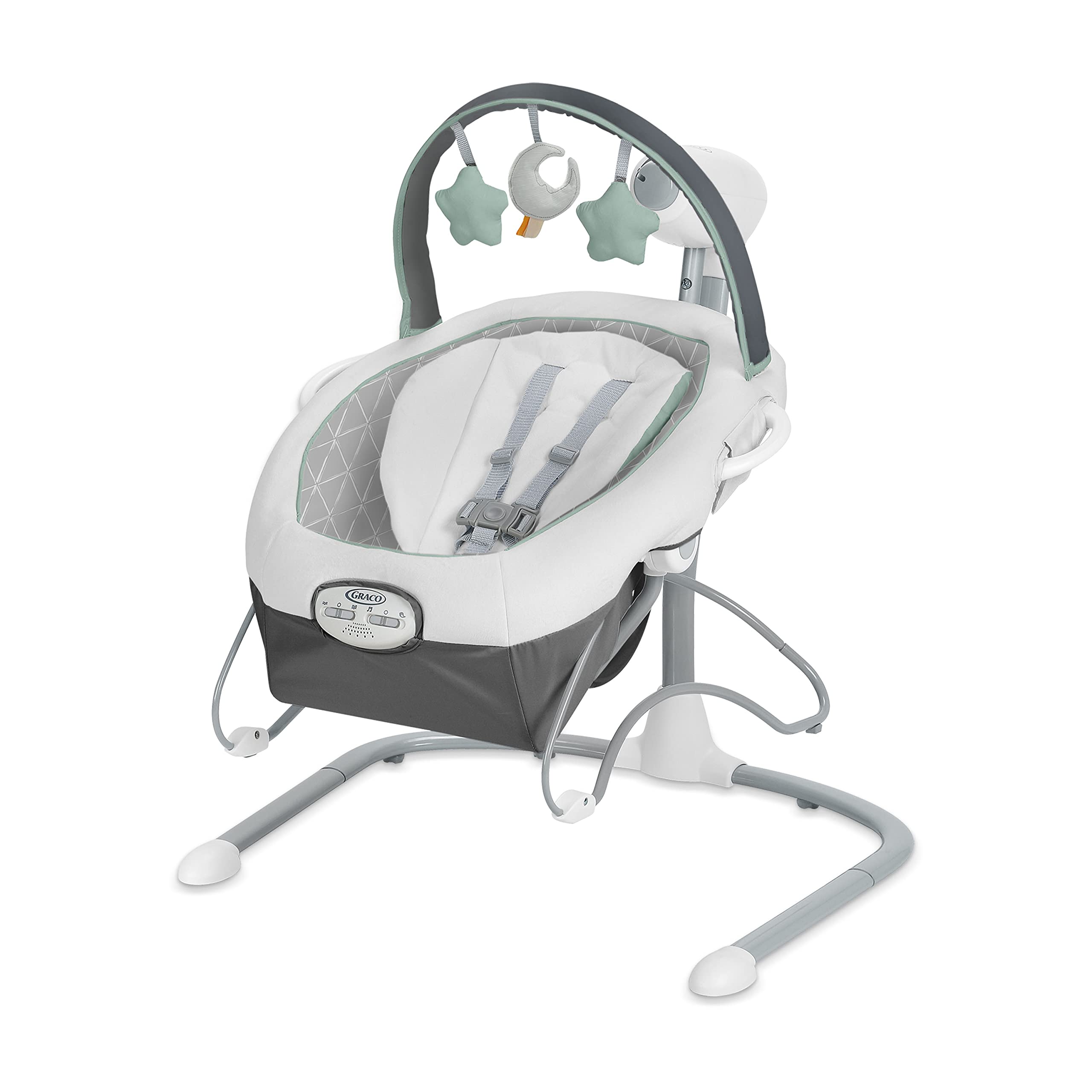 Graco Soothe 'n Sway LX Baby Swing with Portable Bouncer Seat - Gentle Infant Rocker for Newborns & Toddlers - Perfect for Nursery, Living Room & Travel Use