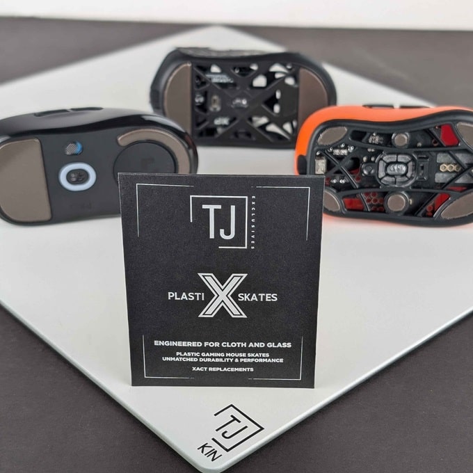 TJ Exclusives PlastiX Xact Replacements for Zowie U2 Wireless, FK2 DW, ZA13 DW, S2 DW Gaming Mice - Premium Grip & Durability for Esports & Competitive Gaming