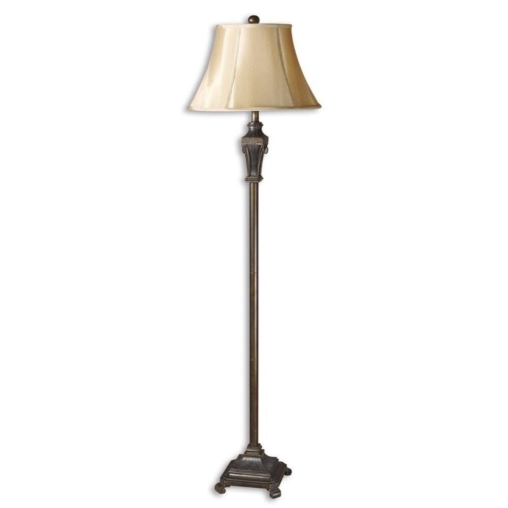 Uttermost Emmanuel 1-Light Modern Floor Lamp - Set of 2, Adjustable Height Standing Light for Living Room, Bedroom, or Office Decor