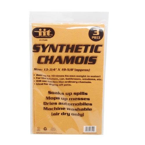 Premium 3-Piece Synthetic Chamois Car Cleaning Cloths - Super Absorbent, Scratch-Free for Auto Detailing, Washing & Waxing - Perfect for Cars, Trucks, Motorcycles & Boats
