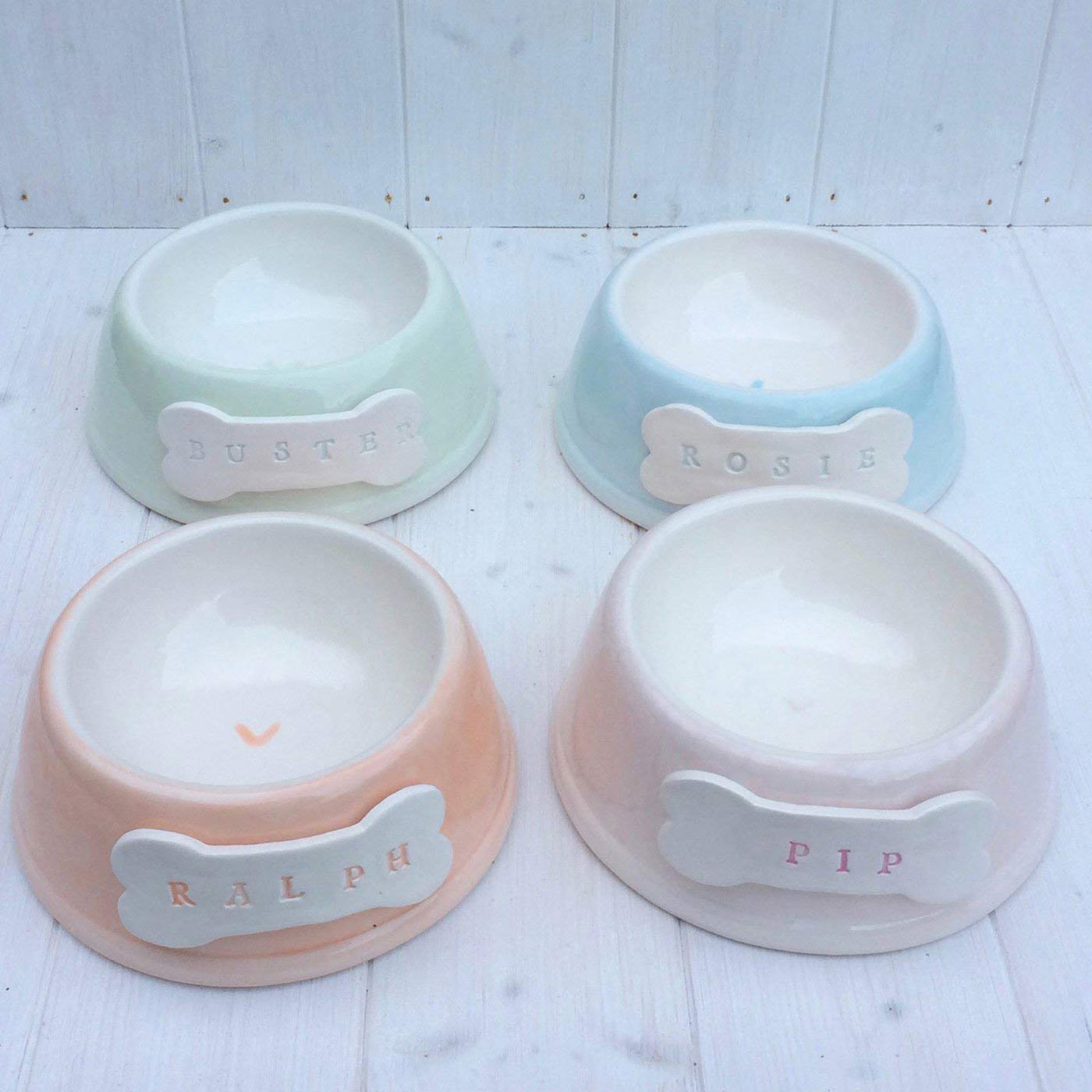 Custom Engraved Pastel Dog Bowl - Non-Slip Angled Design for Small & Medium Dogs - Perfect for Home, Travel & Outdoor Feeding