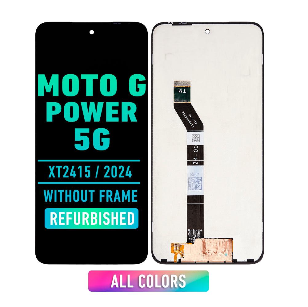 Refurbished Motorola Moto G Power 5G (XT2415 / 2024) LCD Screen Replacement - No Frame Included - All Colors Available - Perfect for DIY Phone Repairs & Screen Upgrades