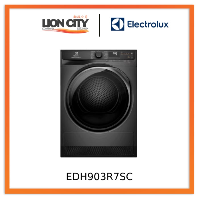 Electrolux EDH903R7SC 9kg UltimateCare 700 Heat Pump Dryer - Energy Efficient & Gentle on Clothes - Perfect for Large Families & Eco-Friendly Homes