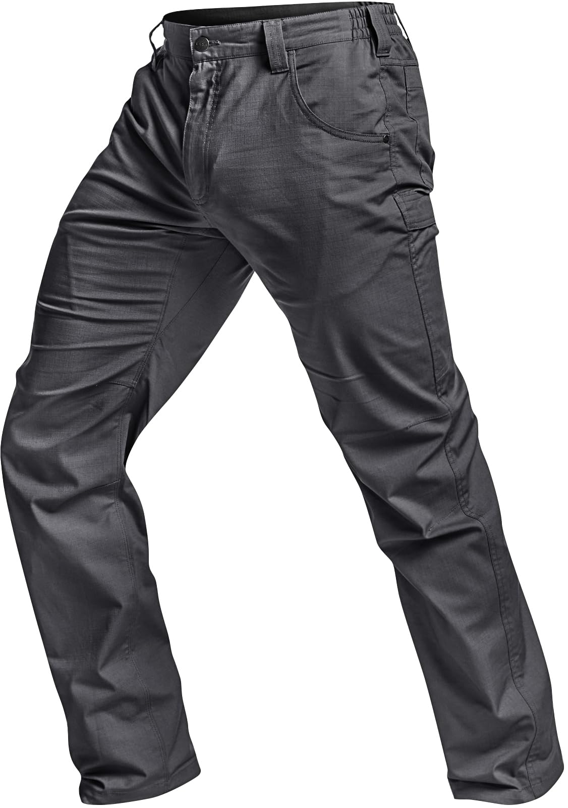 CQR Men's Utility Flex Cargo Pants - Classic Fit Stretch Work Pants with Water Resistant & Lightweight Tactical Design for Hiking, Outdoor Adventures & Everyday Wear