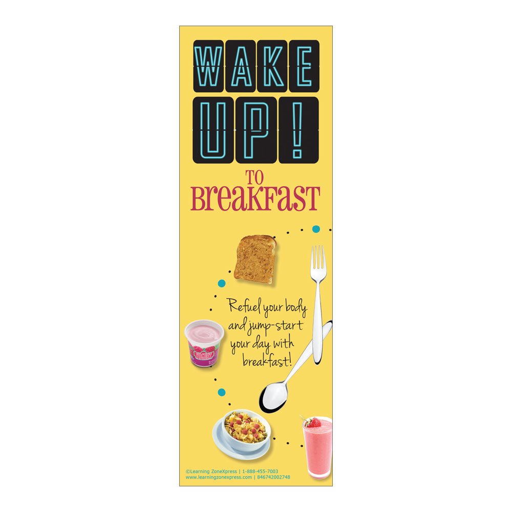 100 Pack Kids School Nutrition Bookmarks - Healthy Breakfast Bookmarks for Children, 2.5