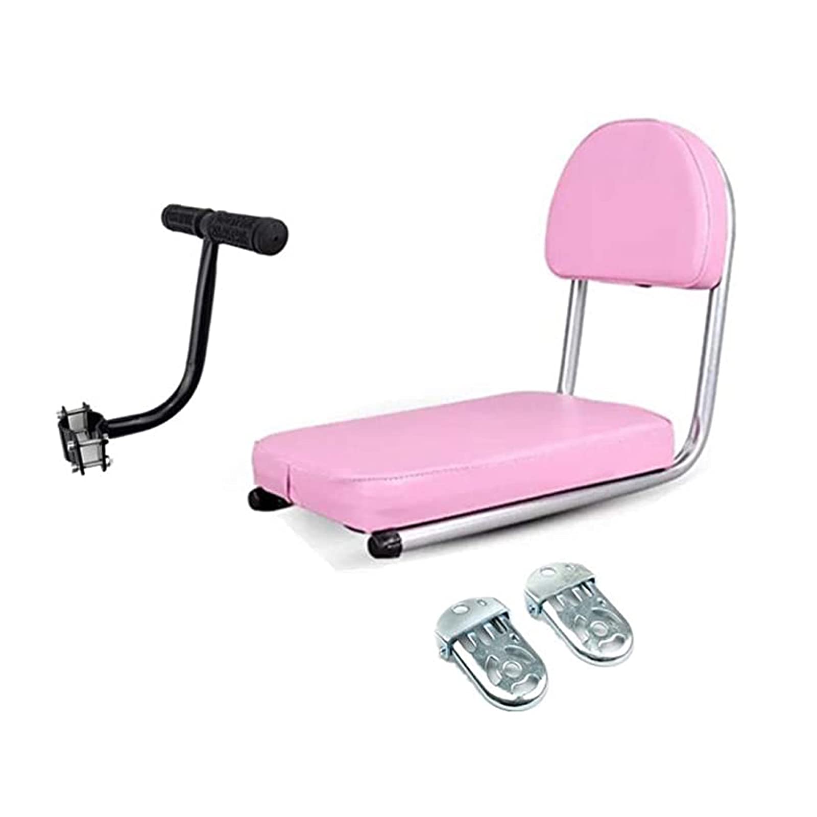 **YZDKJDZ Kids Bike Rear Seat Cushion Set with Armrests & Footrests – Comfortable Child Safety Seat with Backrest, Handrails & Pedals – Perfect for Family Cycling & Outdoor Adventures**