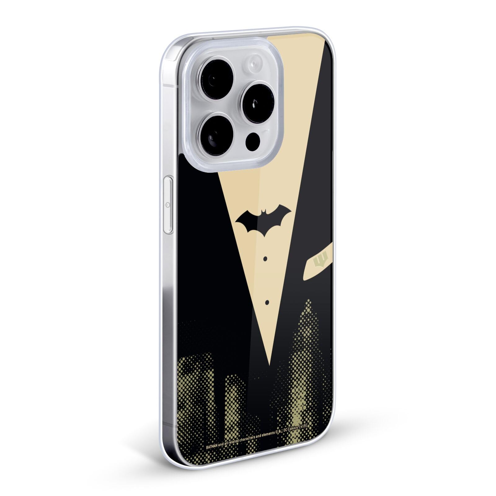 Official Batman DC Comics Licensed Duality Soft Gel Case for Apple iPhone 13 Pro Max - Protective Phone Cover for Superhero Fans, Daily Use & Gift Giving