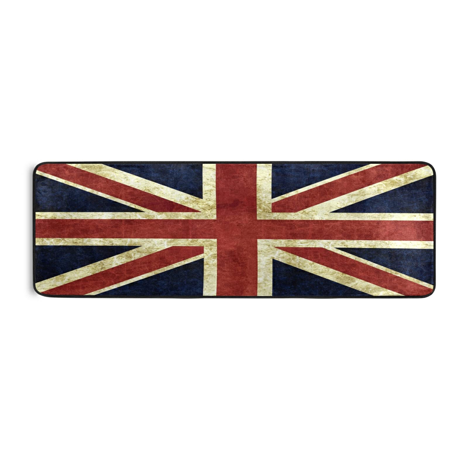 Vintage UK Flag Non-Slip Soft Comfort Area Rug - Large Decorative Floor Mat for Living Room, Bedroom, Dorm, Bathroom & Outdoor Use | Perfect for British Theme Home Decor and Cozy Spaces