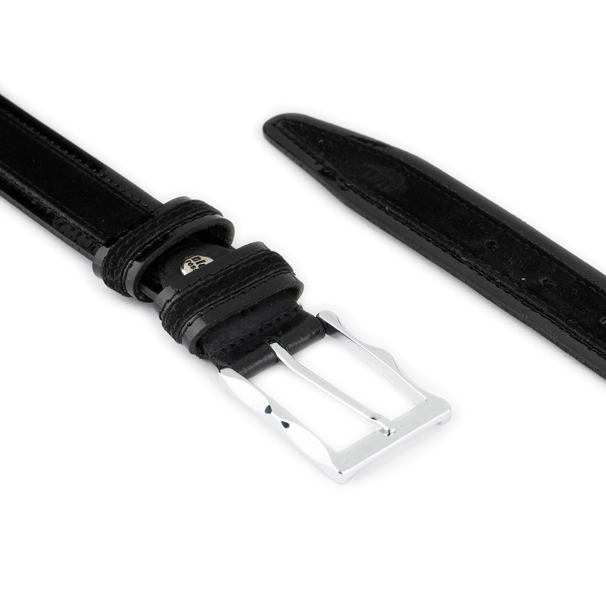 Premium Men's Luxury Belt - Black Suede & Patent Leather (3.5cm Width) - Perfect for Business, Formal Events & Everyday Wear