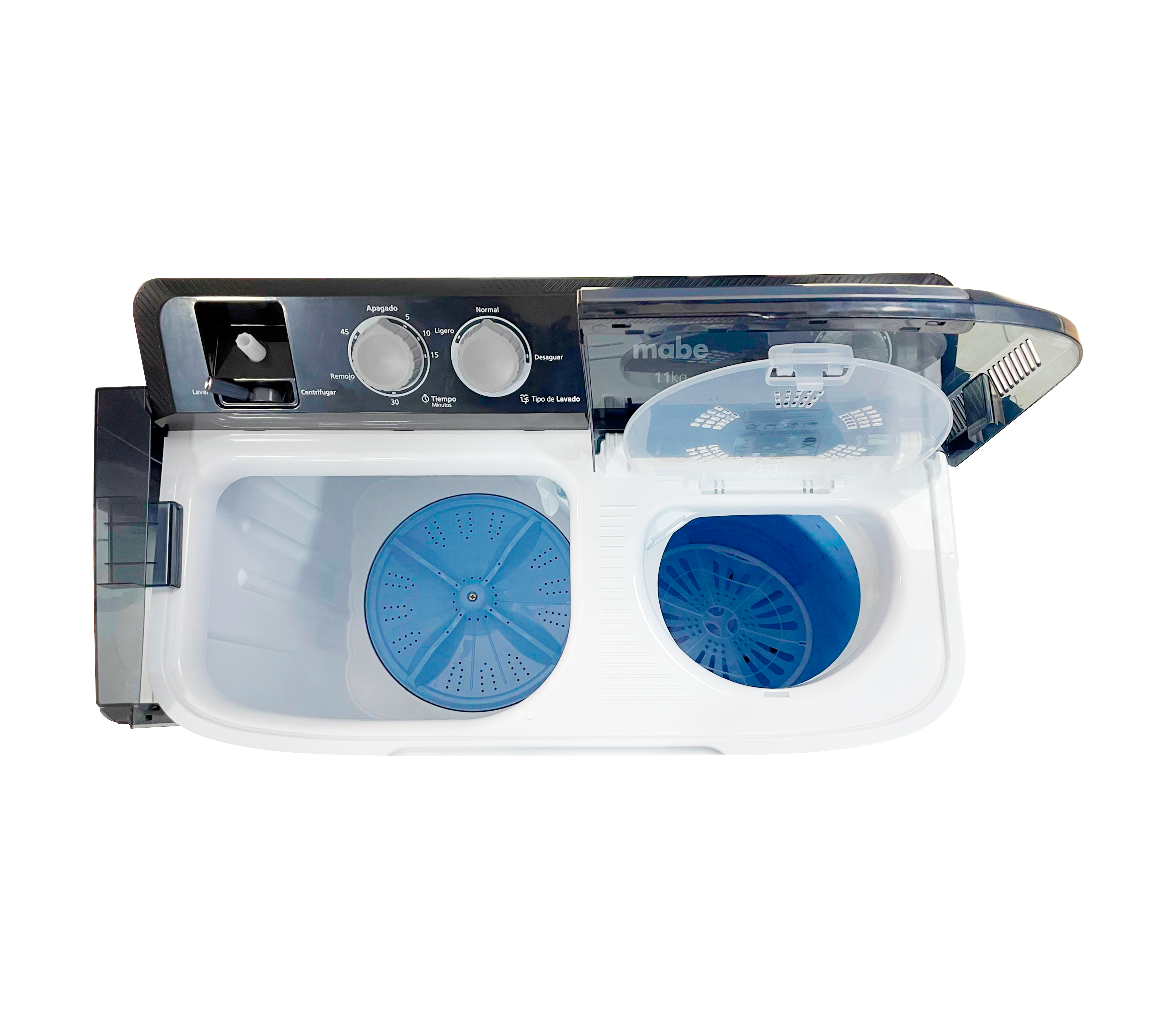 11Kg White Mabe Washing Machine - Large Capacity Laundry for Families, Apartments & Laundromats