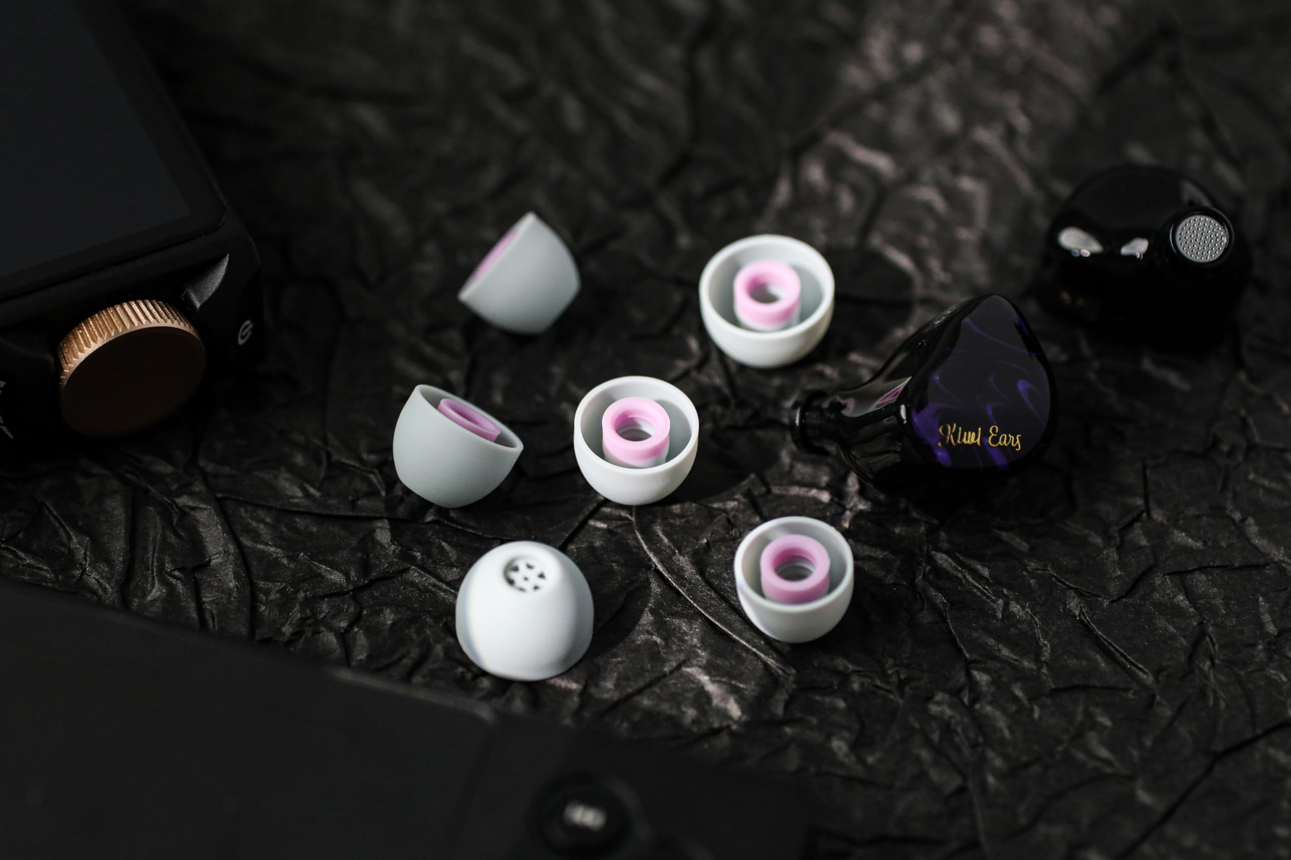 SIMGOT EM6L Hybrid Driver In-Ear Monitors (1DD + 4BA) with Kiwi Ears Flex Earbud Tips (3 Pairs, S/M/L Sizes) - HiFi Audiophile Earphones for Music, Gaming & Studio Monitoring