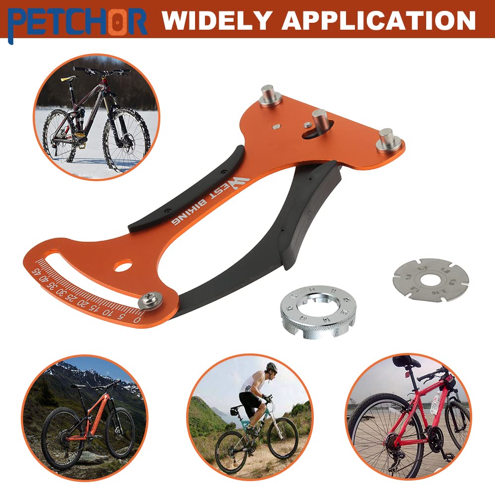 Premium Bike Spoke Tension Meter - Professional Tensiometer for Measuring & Adjusting Bicycle Wheel Spokes Tension | Essential Tool for Cyclists, Bike Mechanics & DIY Enthusiasts | Perfect for Road Bikes, Mountain Bikes & Wheel Maintenance