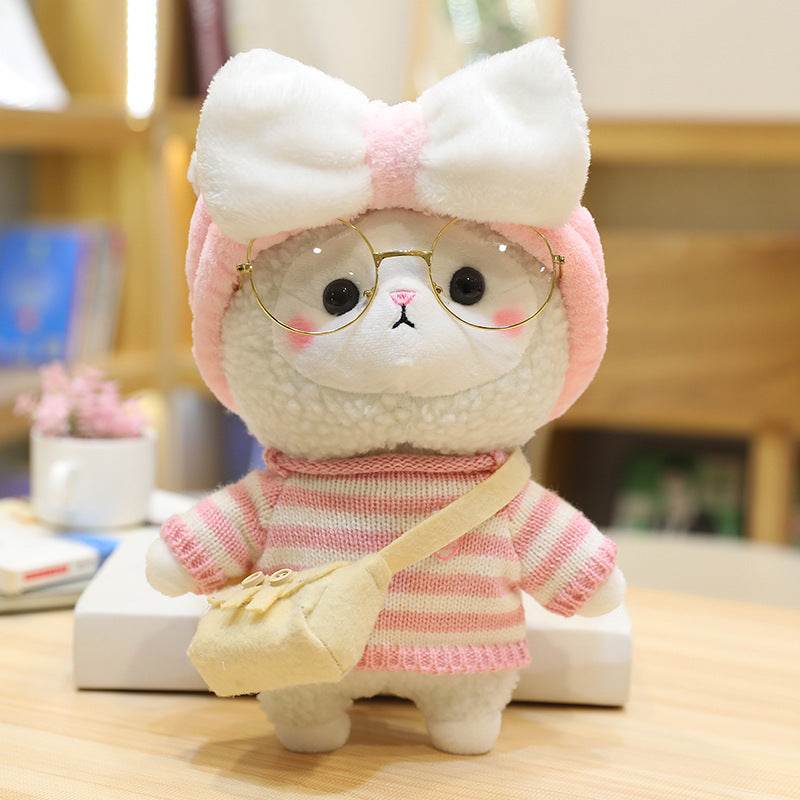 Adorable Mini Kawaii Alpaca Stuffed Animal Plush Toy - Soft Cute Alpaca Doll for Kids, Girls, Birthday Gifts, Room Decor, Nursery, Travel Companion & Stress Relief