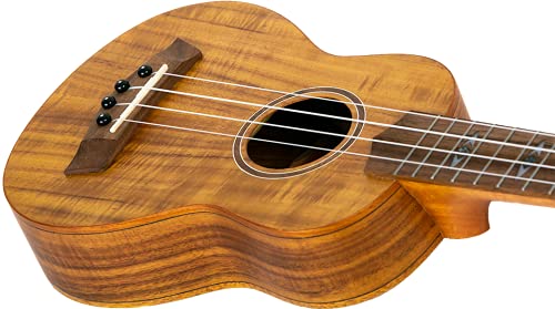 4-String Supernatural Series Soprano Ukulele - Acacia Wood DUS 440 - Perfect for Beginners, Travel & Beach Performances