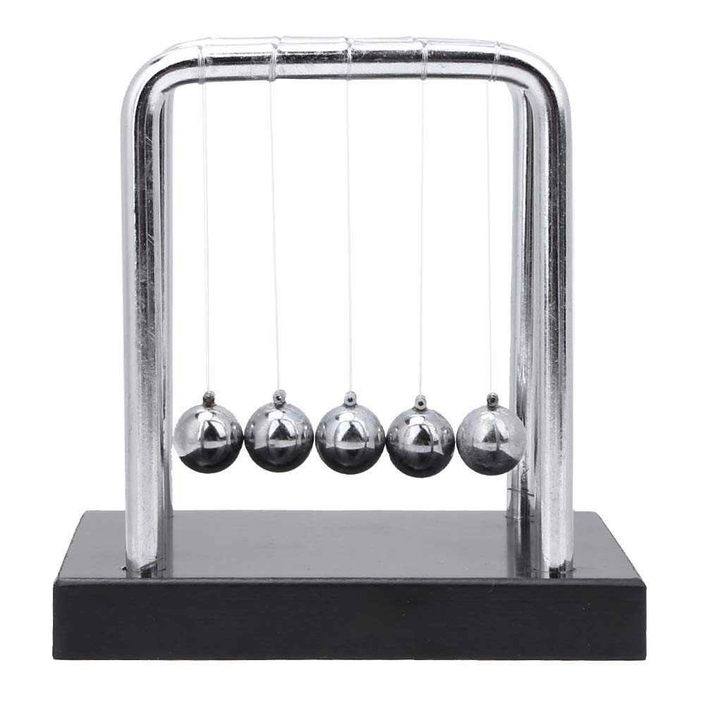 Steel Balance Ball Pendulum - 5 Balls Desk Toy for Stress Relief & Office Decoration | Classic Swing Ball for Home, Office Desk & Waiting Room Relaxation