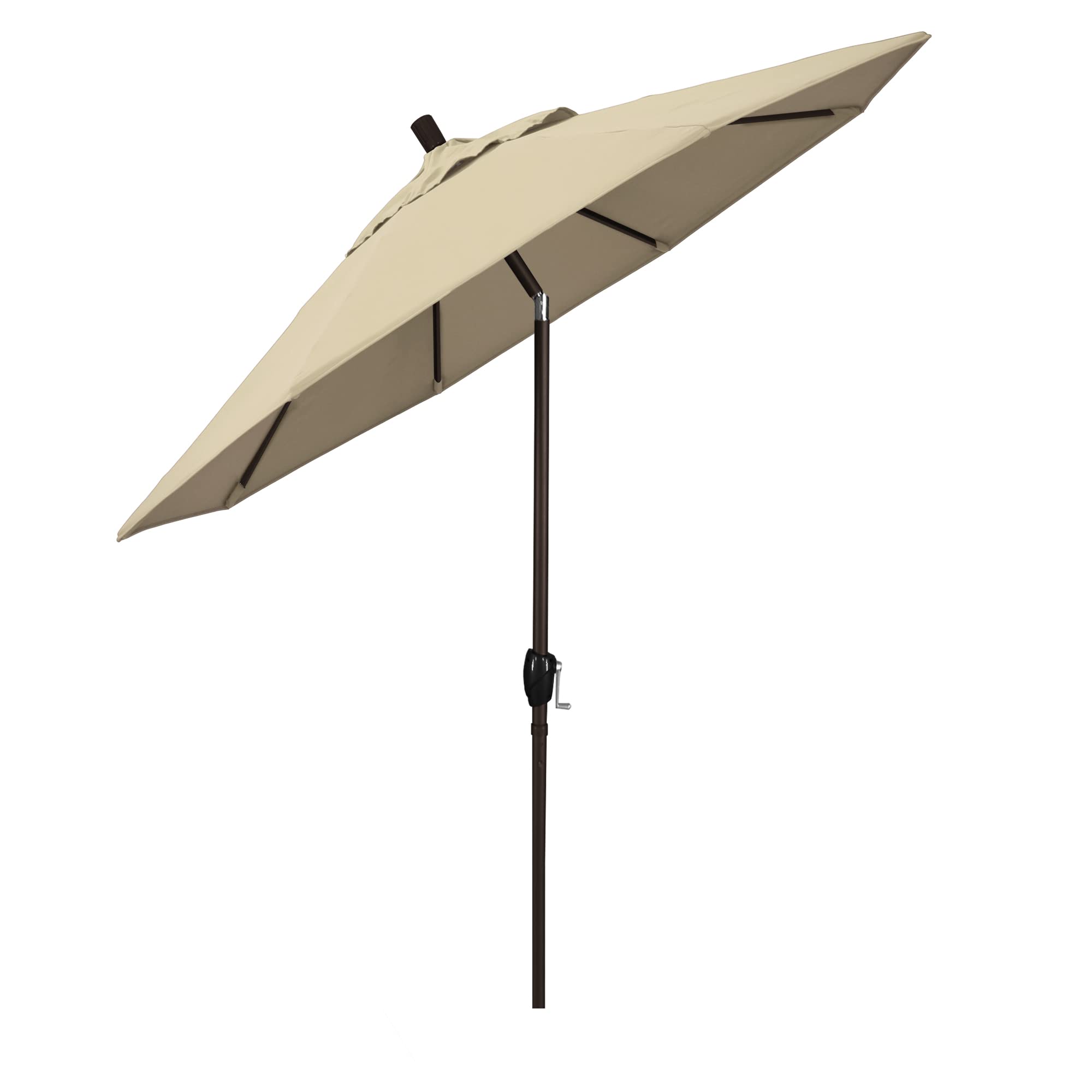 California Round Aluminum Patio Umbrella - 9ft Outdoor Market Umbrella for Garden, Poolside & Backyard - UV Protection & Rust-Resistant