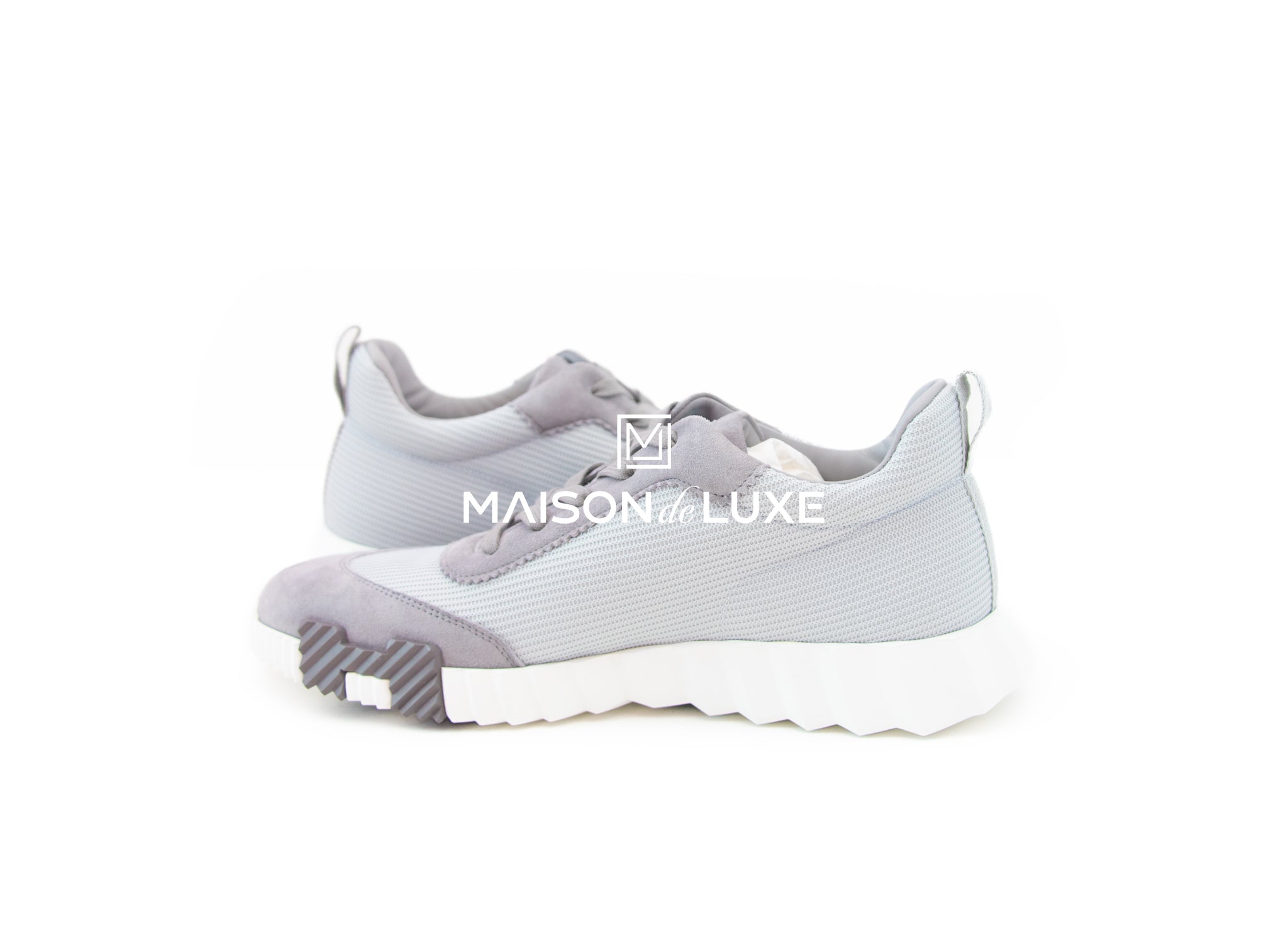 Hermes Men's Gris Temperance Bouncing 42 Sneaker - Luxury Casual Shoes for Men | Comfortable Walking & Everyday Wear | Perfect for Office, Travel & Social Events