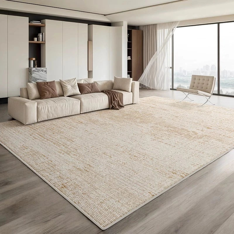 Karsyn LuxeGuard Velvet Minimalist Waterproof Area Rug - Soft Non-Slip Floor Mat for Living Room, Bedroom & Office - Easy to Clean Indoor Decor Rug