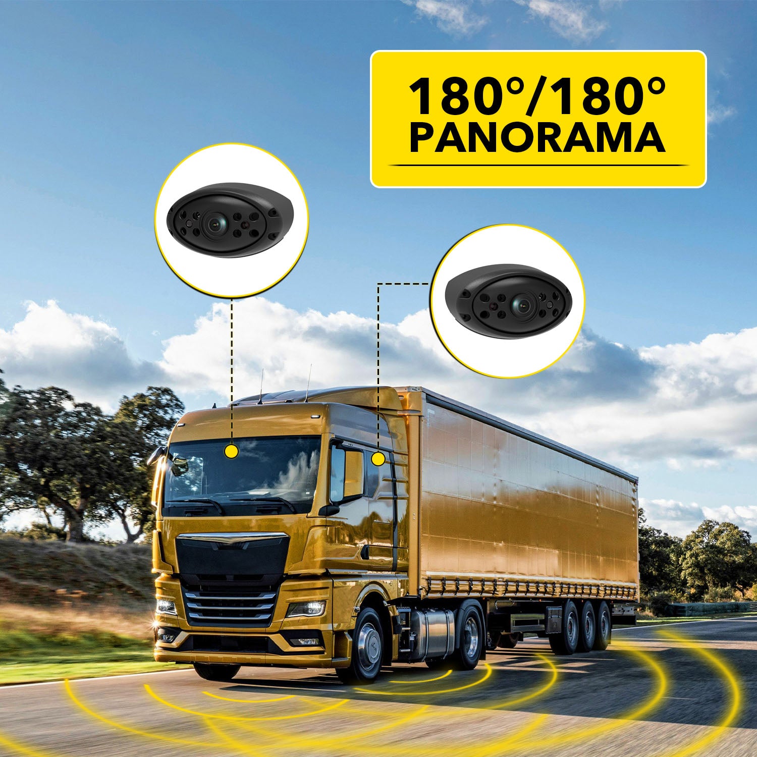AUXITO Progressive Safe System DVS Kit 2024 - Advanced 0.2s Detection for HGV Safety Compliance | Perfect for Urban Delivery Trucks & Construction Vehicles